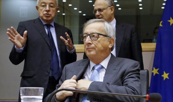 Jean-Claude Juncker bij zijn ondervraging in de LuxLeaks-commissie.