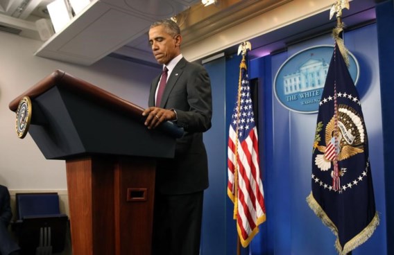 <p>Barack Obama was opvallend boos en gefrustreerd gisteren.<span class="credit">ap</span></p>