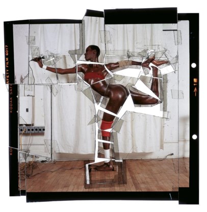 Een collage van Jean-Paul Goude, haar ex-partner. ‘Hij groef in me, beet in me, kraste in me en rekte me uit, en liet geen twijfel over de kleur van mijn huid.’