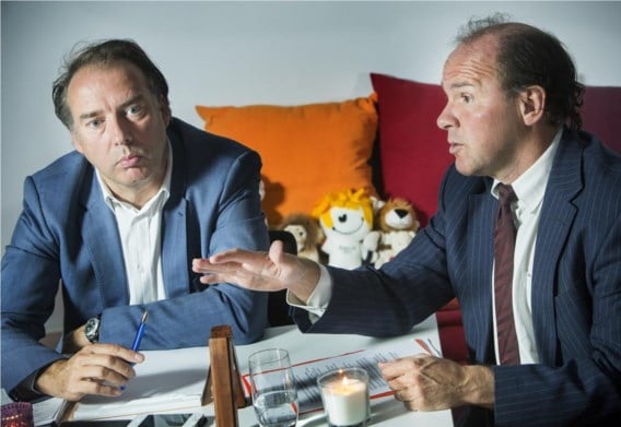 De top van de Vlaamse sport: Philippe Paquay (Bloso/Sport Vlaanderen) en minister Phlippe Muyters.
