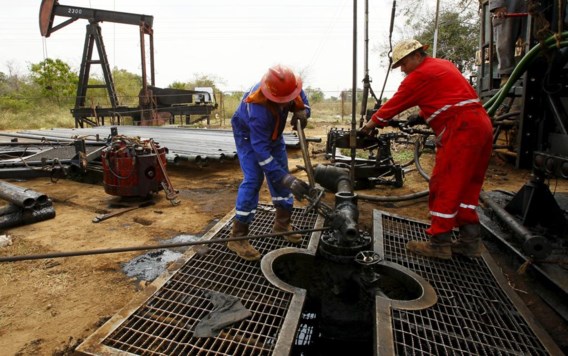 Boorarbeiders aan de slag in Venezuela.