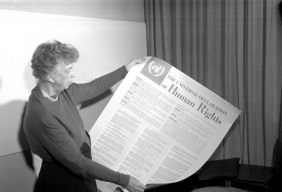 Eleanor Roosevelt speelde een belangrijke rol bij de totstandkoming van de Verklaring.