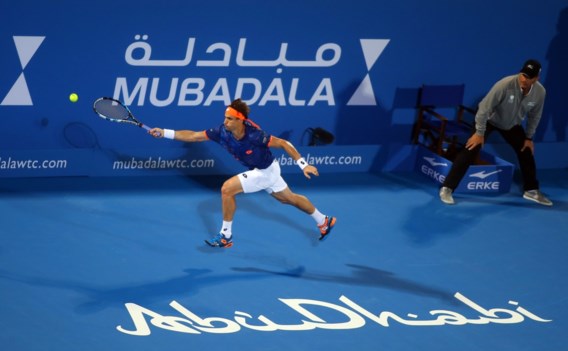 Rafael Nadal en Milos Raonic spelen finale Exhibitie Abu Dhabi