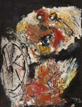 ‘Vlammend kind met hoepel’, 1961: frisheid en spontaniteit zijn sleutelwoorden tot Appels kunst.