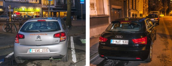 Maak je een rit van 20 kilometer in een uur, dan kost je dat met Cambio (links) 6,5 à 9,35 euro, met Bolides (rechts) 10,4 euro.