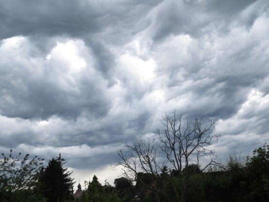 Bewolking als voorbereiding op regenachtige week