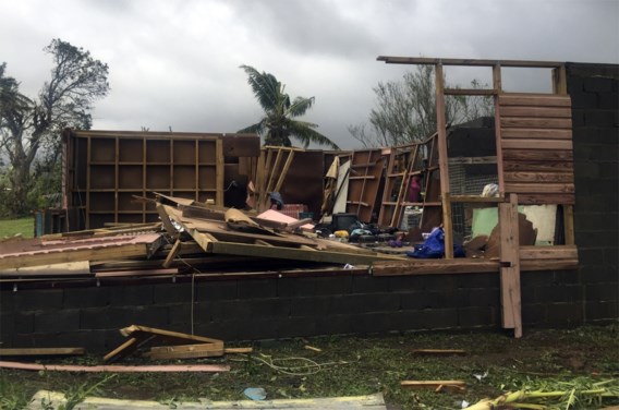 Cycloon Winston richt ravage aan op Fiji