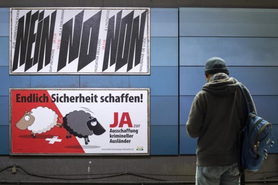 Zwitserse neen tegen automatische uitzetting buitenlanders met strafblad