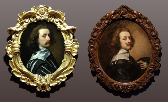 Twee zelfportretten van Anthony van Dyck. Voor het linkse moest de National Portrait Gallery 10 miljoen pond bijeenzoeken. Het rechtse krijgt het Rubenshuis voor geen geld in bruikleen.