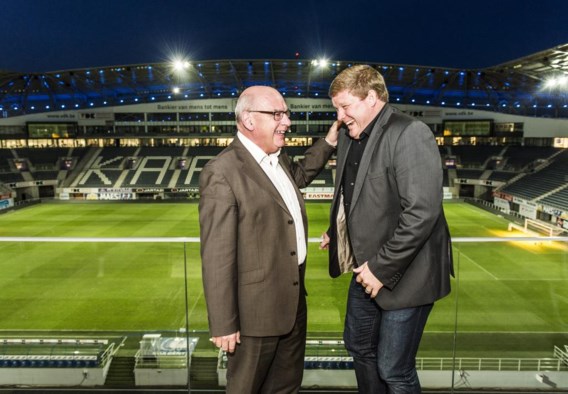 Vanhaezebrouck: ‘De burgemeester heeft beslist de kampioenenviering in de stad te doen.’Termont: ‘Oh, nu liegt hij! Hij heeft me haast een hartinfarct bezorgd. We hadden amper één dag om alles te regelen.’