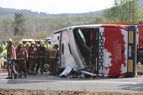  Eén Belg lichtgewond bij busongeval in Spanje