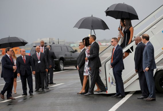 Obama geland op Cuba voor historisch bezoek
