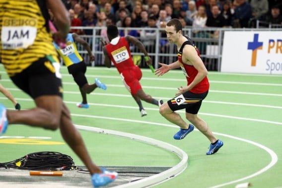 WK INDOOR. Belgian Tornados laatste in finale door gevallen stok