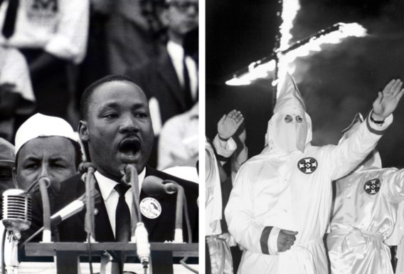 De situatie van de zwarten in de VS is maar verbeterd omdat ze zich, ook verbaal, heftig hebben verzet, onder meer tegen de Ku Klux Klan.