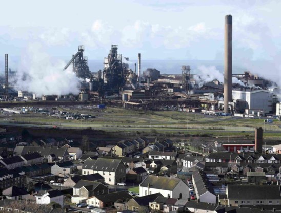 De fabriek van Tata in Port Talbot, het kroonjuweel van de Britse staalindustrie.