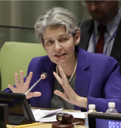 Irina Bokova, een ernstige kandidate om Ban Ki-moon op te volgen.