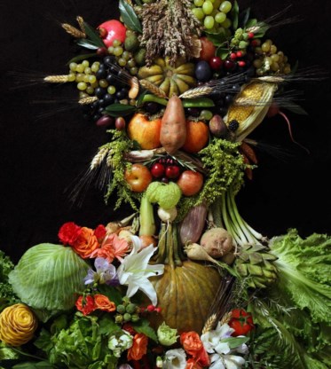 Kunstcreatie door fotograaf Klaus Enrique Gerdes, die zich laat inspireren door het werk van de Italiaanse schilder Giuseppe Arcimboldo.