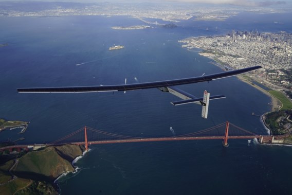 Zonnevliegtuig Solar Impulse 2 geland in Californië