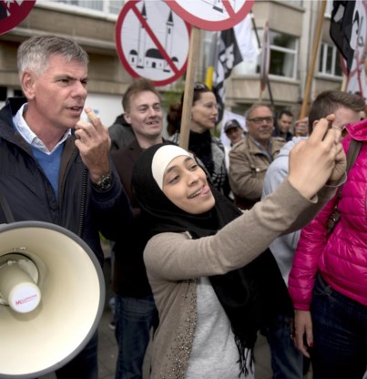 Zakia Belkhiri en Filip Dewinter