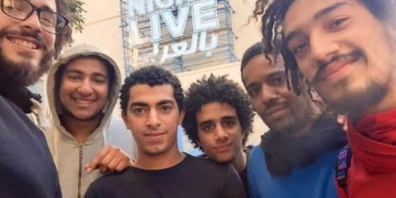 <p>De zes jongeren van de groep Straatkinderen. Vier van hen zijn gearresteerd.<span class="credit">rr</span></p>