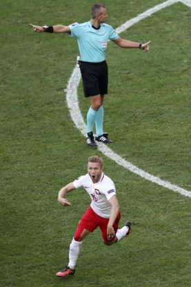 Jakub Blaszcyzykowski scoorde tegen Oekraïne.