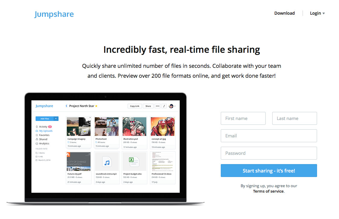jumpshare pending