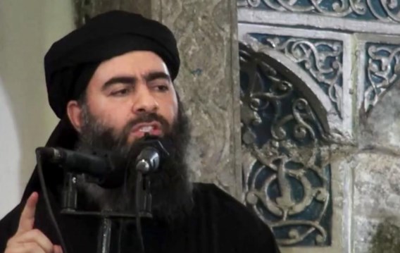 Abu Bakr al-Baghdadi, de leider van IS. Officieel liet de terreurgroep (nog) niet van zich horen.
