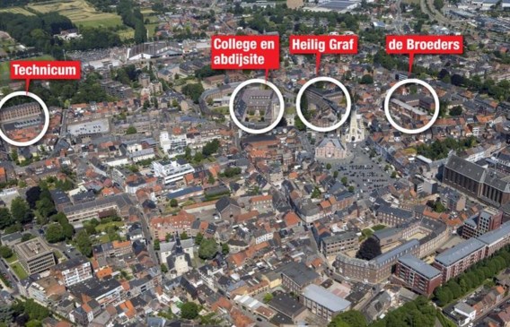 De vier scholen van de KCST-groep huizen al decennia in het centrum van Sint-Truiden.