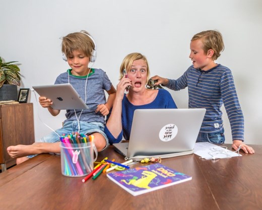 <p>Jozefien Daelemans en kinderen.<span class="credit">was</span></p>