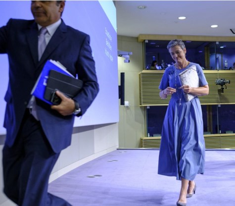Europees commissaris Vestager verdedigde gisteren zonder een spoor van twijfel of onzekerheid de beslissing over Apple.