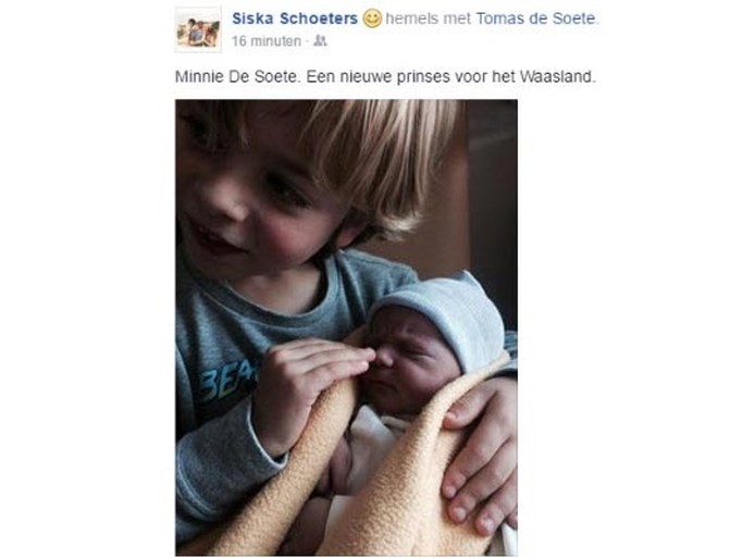 Siska Schoeters bevallen van dochter