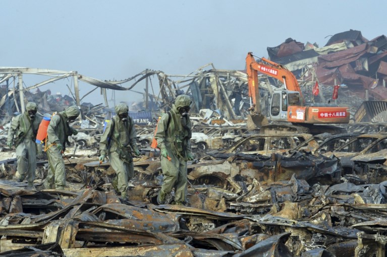 China: 49 mensen in cel na zware explosie in haven van Tianjin
