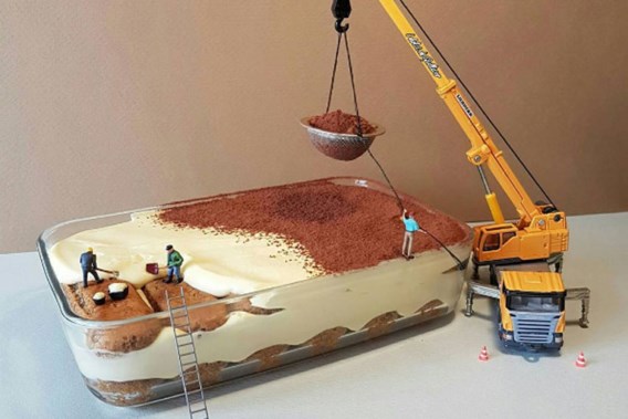 Patissier bouwt miniwereld met desserts