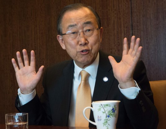 Ban Ki-moon gelooft niet dat Trump klimaatakkoord zal opzeggen