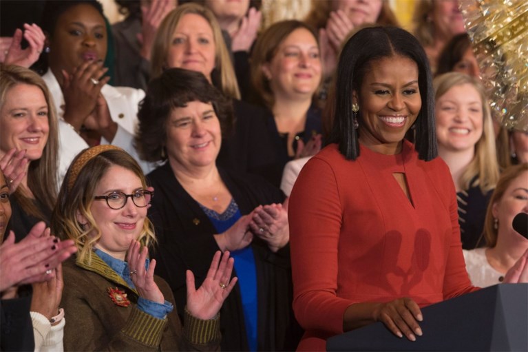 Allerlaatste speech van Michelle Obama als First Lady eindigt in tranen