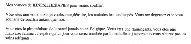De Block: ‘Stop de haatberichten’