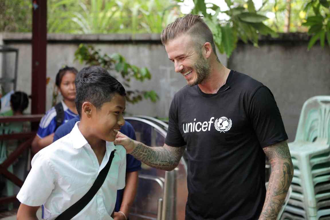 De goede werken van Beckham zijn niet gratis | De Standaard Mobile