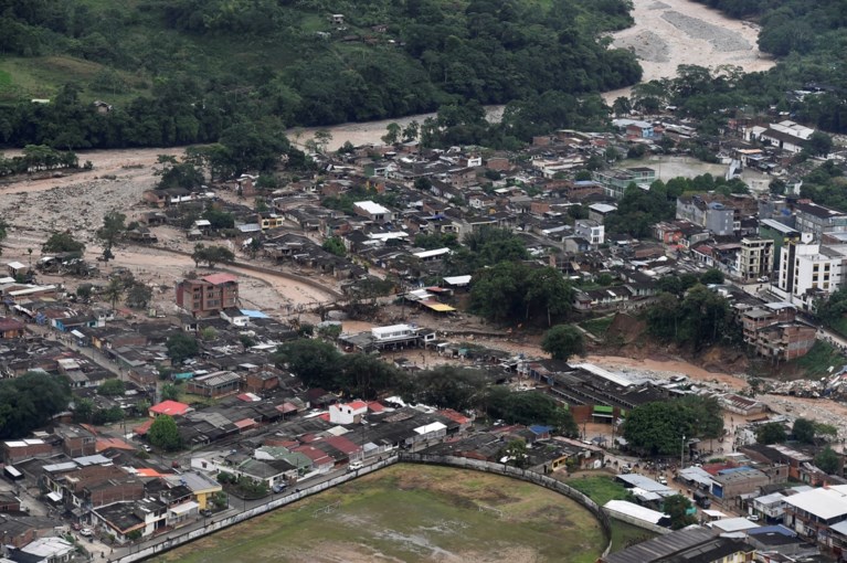 Dodental modderstromen Colombia loopt sterk op