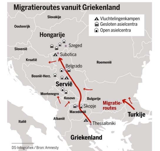 Politie blijft migranten mishandelen langs Balkanroute