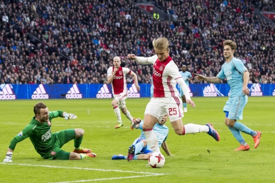 Ajax kan opnieuw rekenen op Dolberg - De Standaard