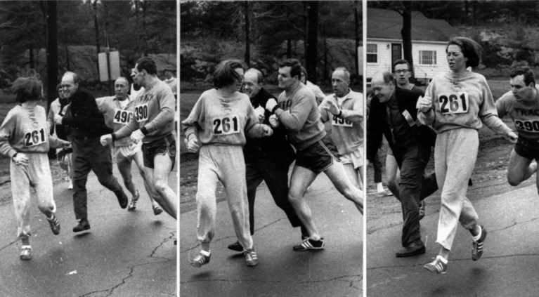 Eerste vrouwelijk marathonloopster ooit loopt 50 jaar later opnieuw marathon van Boston uit