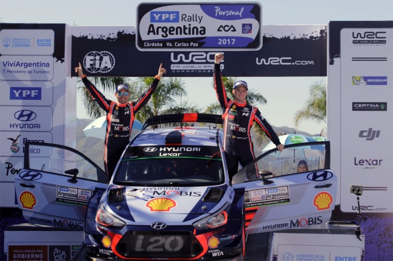 Thierry Neuville wint in Argentinië tweede WK-manche op een rij