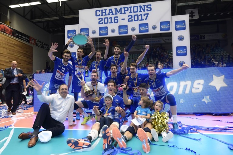 Roeselare is voor de vijfde keer op een rij landskampioen volleybal