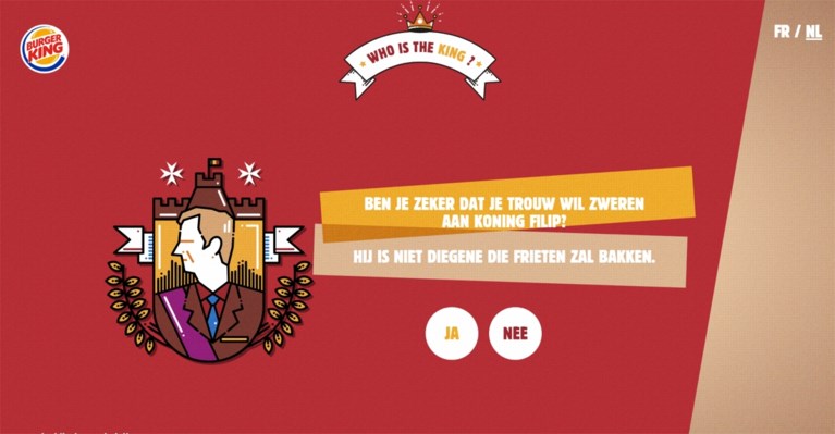 Paleis niet opgezet met reclamecampagne Burger King