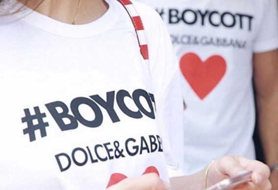 Dolce & Gabbana roept op tot boycot van eigen label