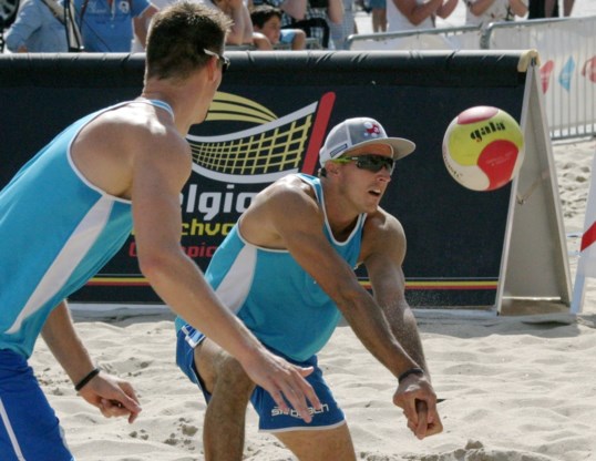 Koekelkoren en Van Walle naar halve finales Baden Masters beachvolley 