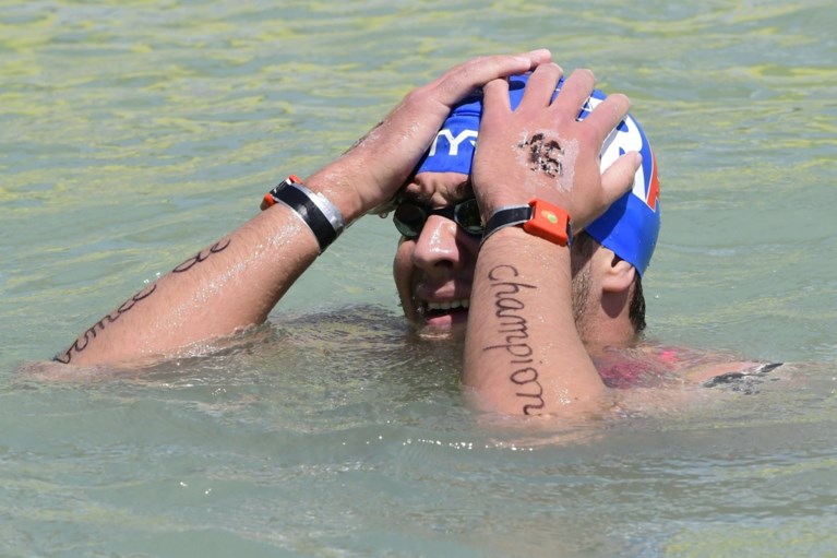 Fransman Axel Reymond pakt wereldtitel op 25 km in open water
