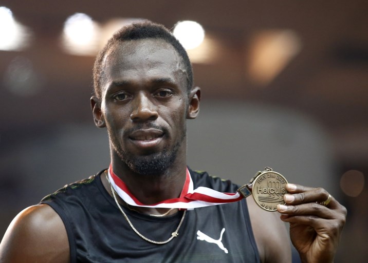 Zuinige zege voor Bolt in Monaco, die meteen wel onder de tien seconden duikt op de 100 meter