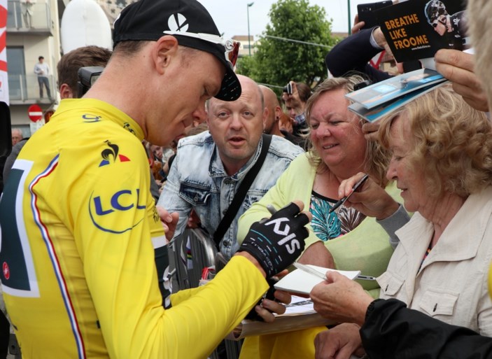 Tourwinnaar Chris Froome wint na-Tourcriterium van Roeselare