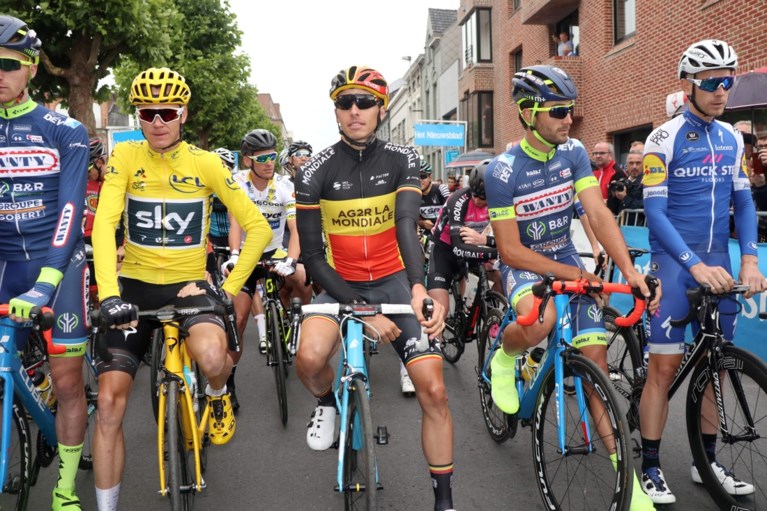 Tourwinnaar Chris Froome wint na-Tourcriterium van Roeselare